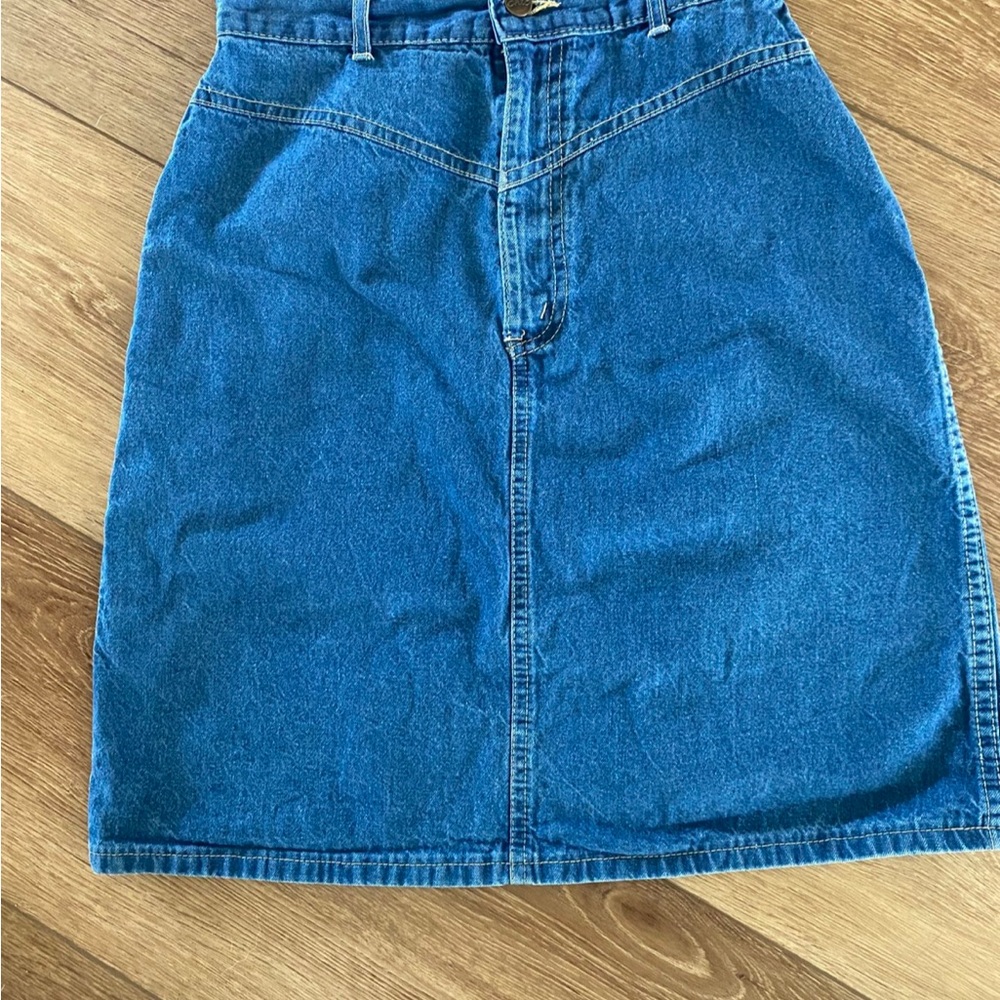 Denim Pencil/Midi Skirt from Urban Outfitters Vintage Collection